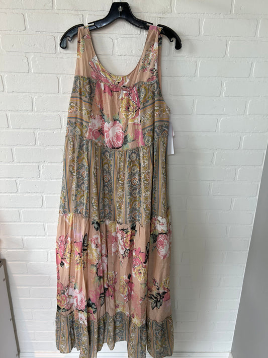 Pink Dress Casual Maxi Davi & Dani, Size 1x