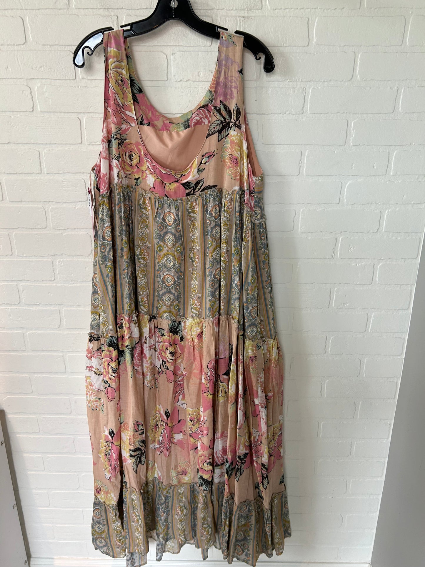 Pink Dress Casual Maxi Davi & Dani, Size 1x