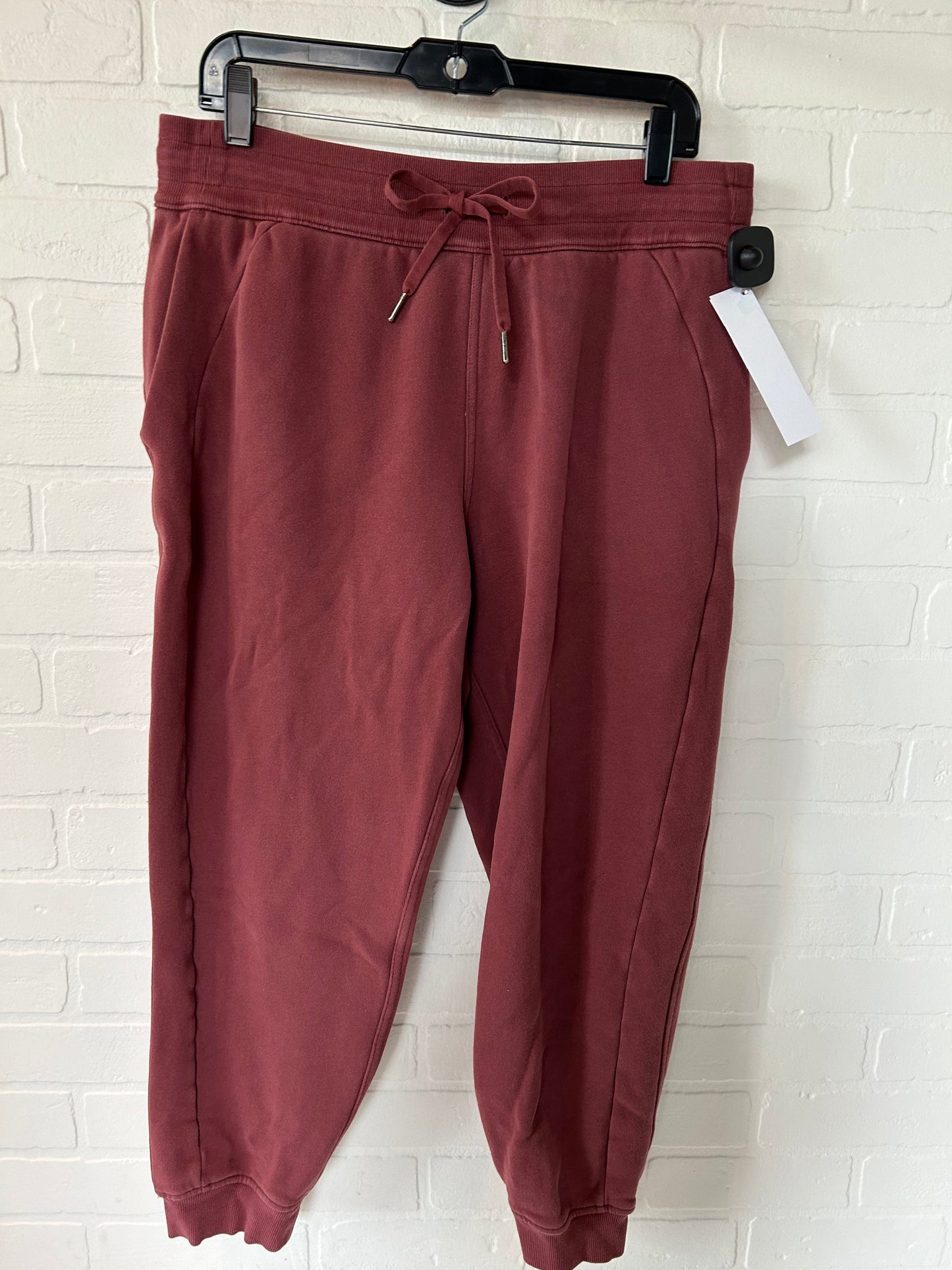 Red Athletic Pants Lululemon, Size 10