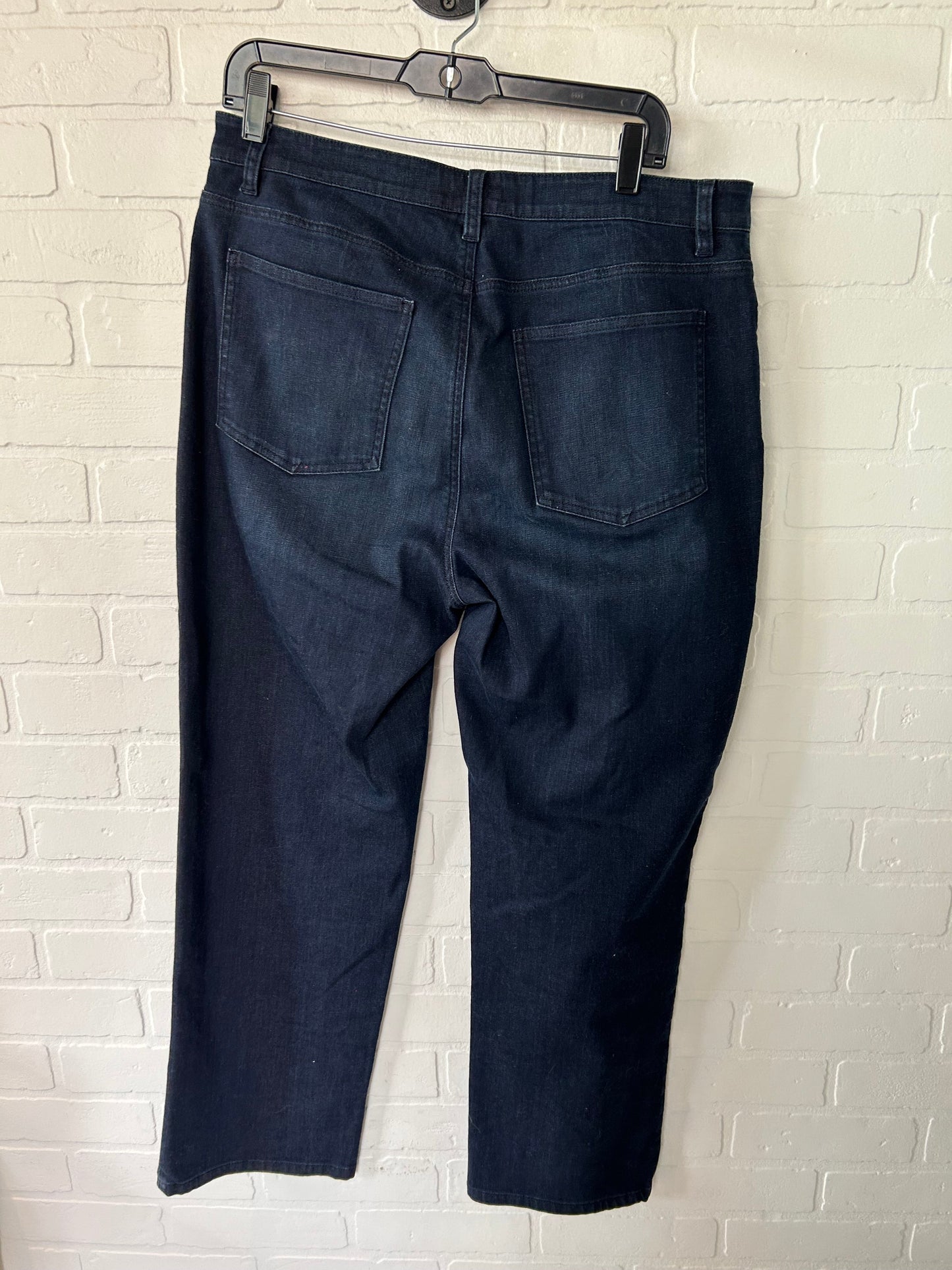 Blue Denim Jeans Straight Eileen Fisher, Size 14