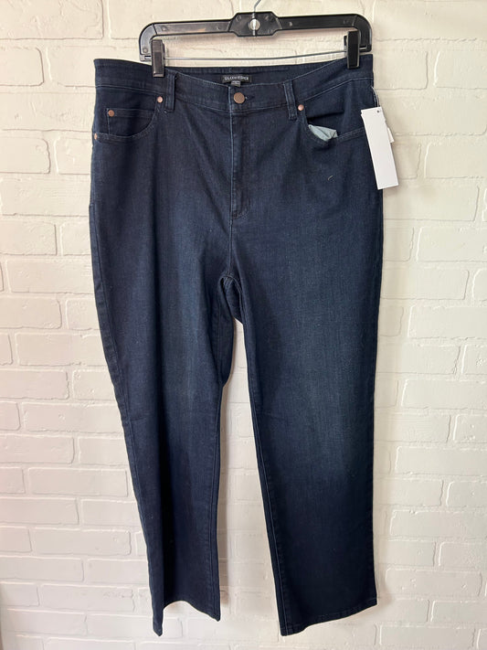 Blue Denim Jeans Straight Eileen Fisher, Size 14