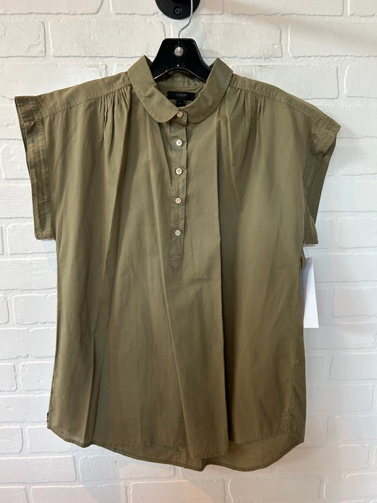 Green Top Short Sleeve J. Crew, Size M