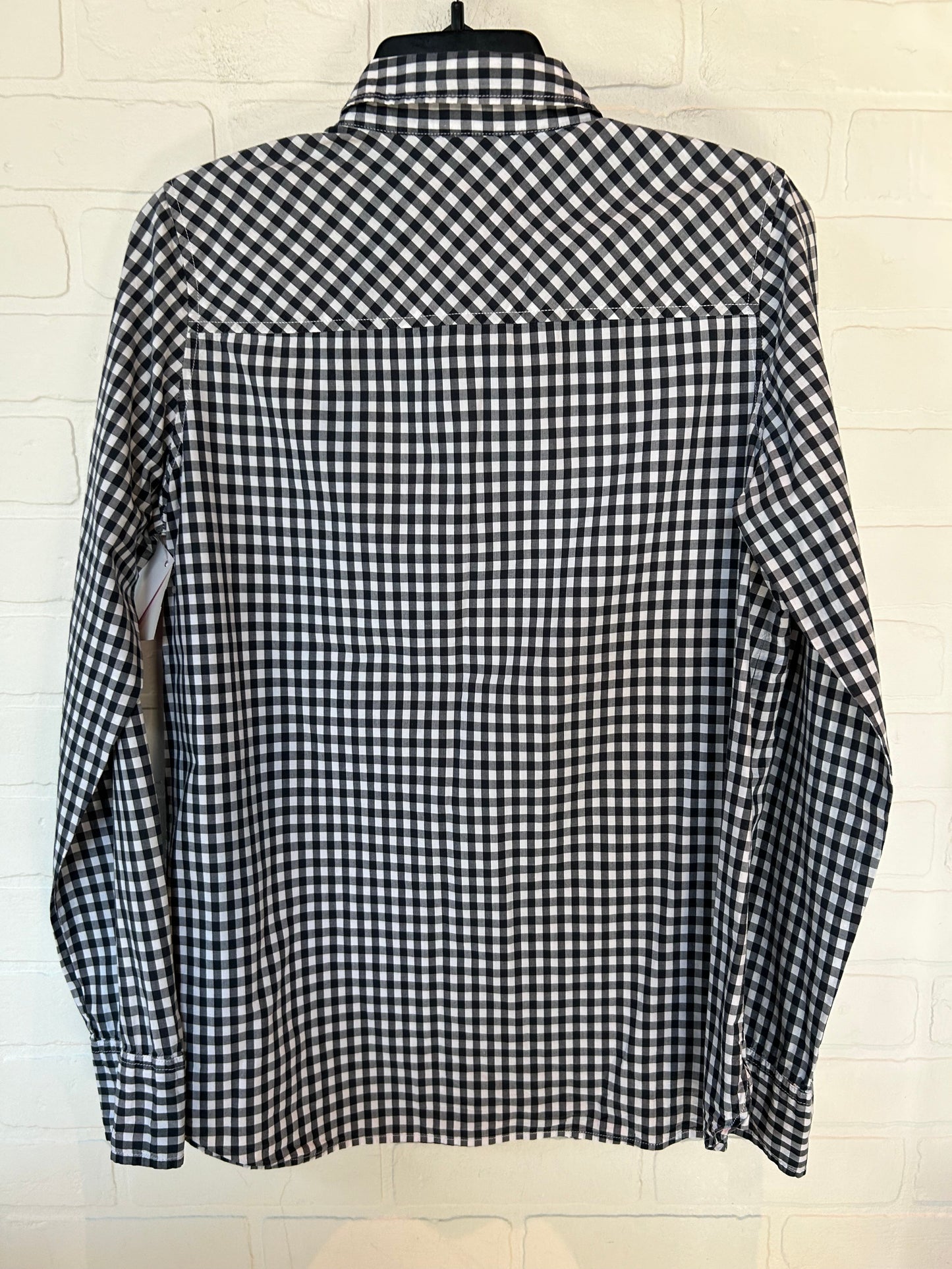 Black & White Top Long Sleeve J. Crew, Size M