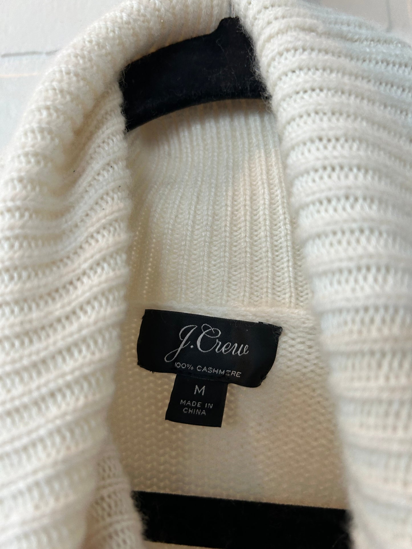 Cream Sweater Cashmere J. Crew, Size M