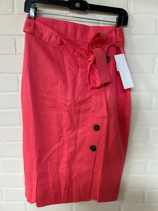 Pink Skirt Midi Ann Taylor, Size 6