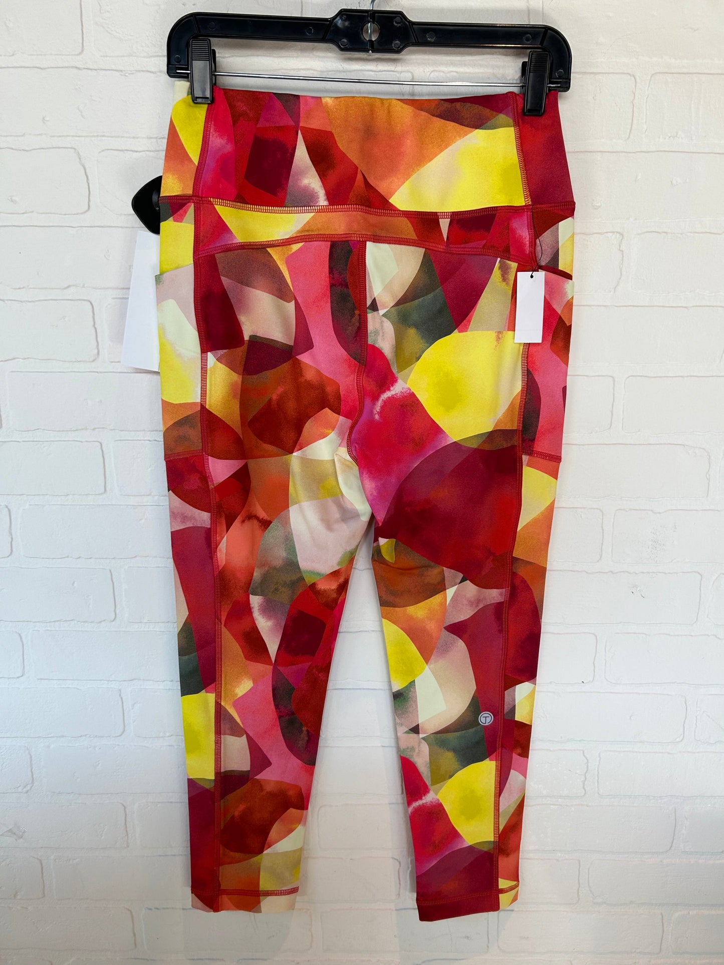 Red & Yellow Athletic Leggings Talbots, Size 8petite