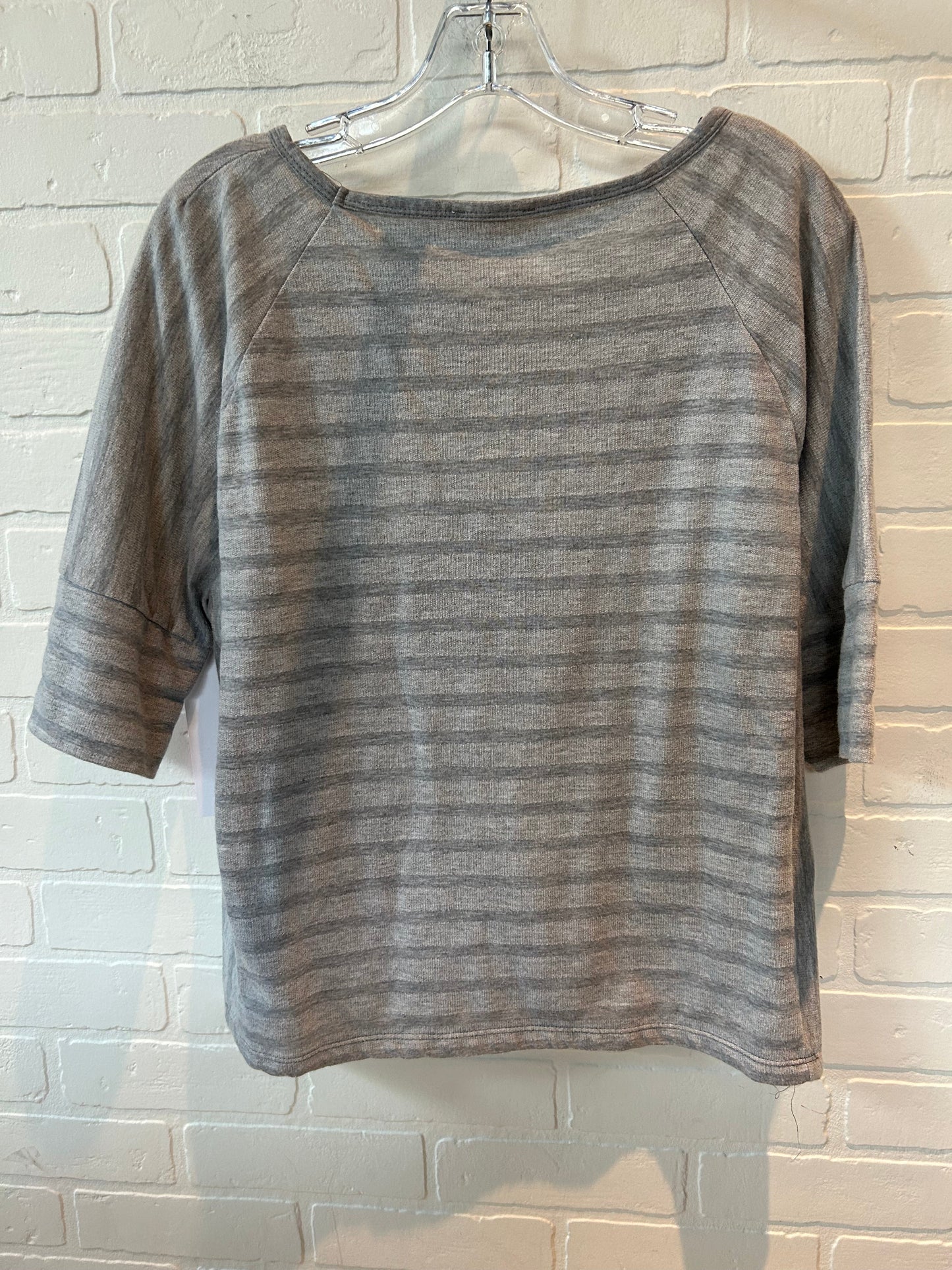 Grey Top 3/4 Sleeve Jane And Delancey, Size L