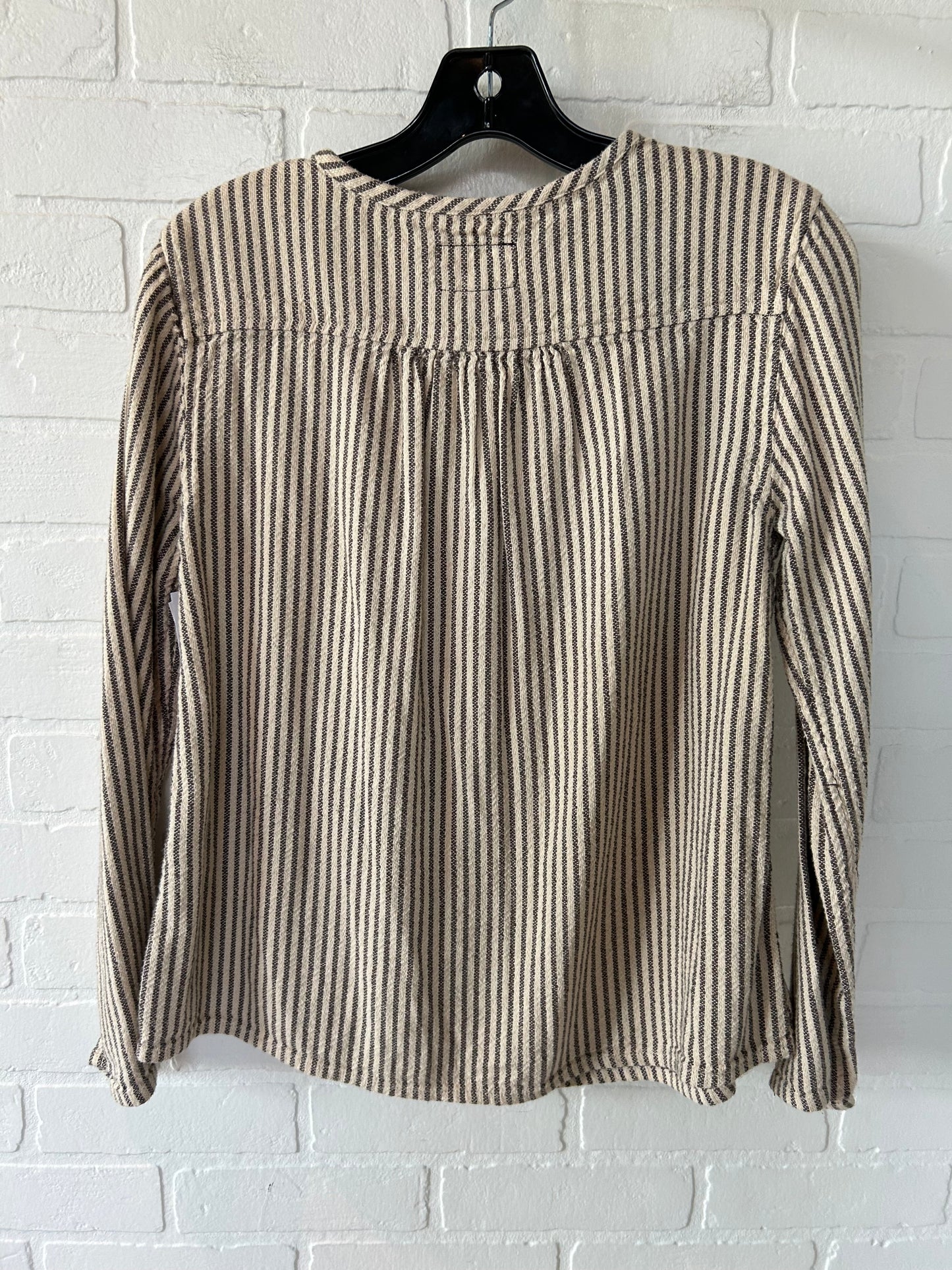 Brown Top Long Sleeve Current/elliott, Size Xs