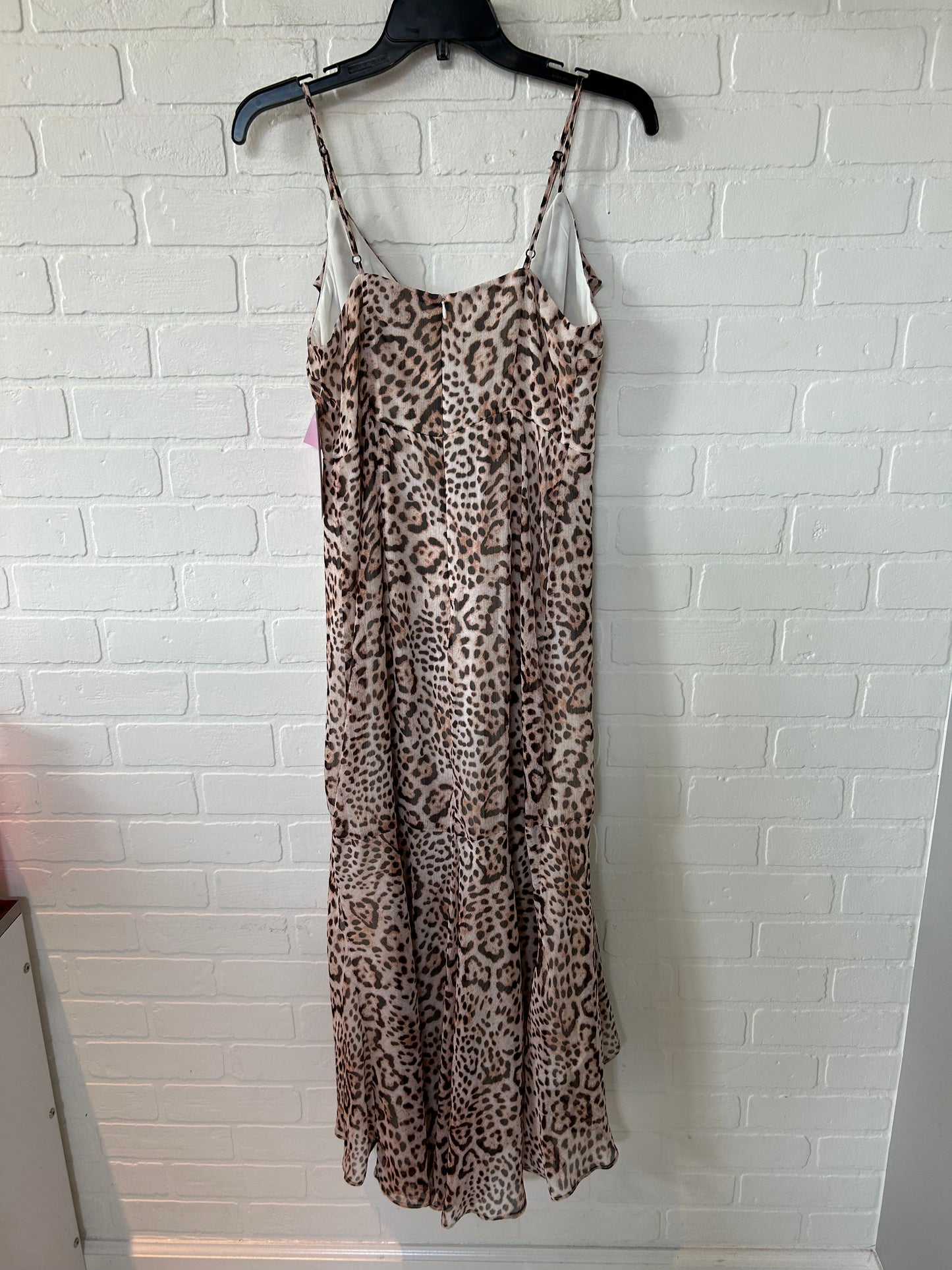 Animal Print Dress Party Midi Express, Size S