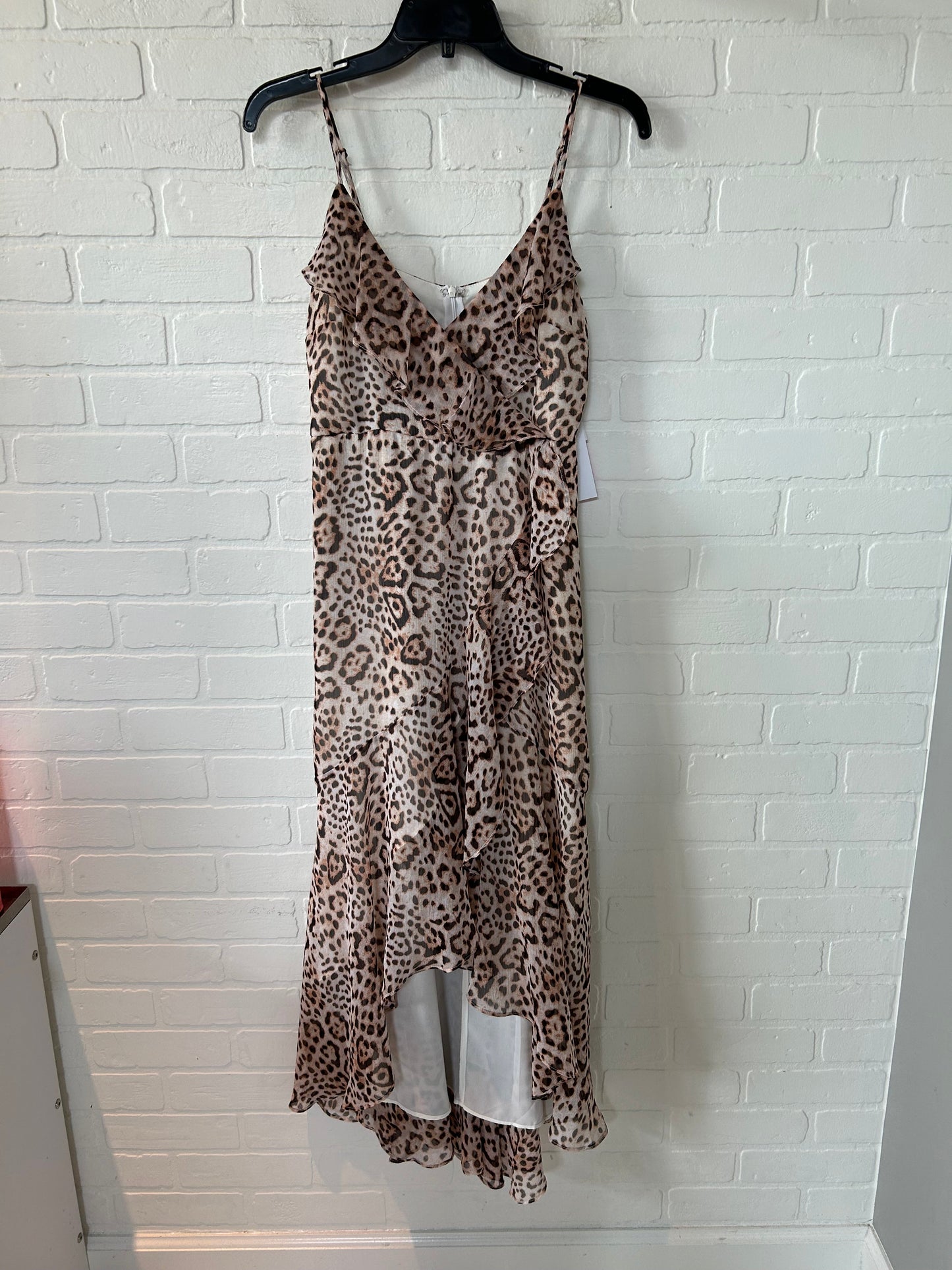 Animal Print Dress Party Midi Express, Size S