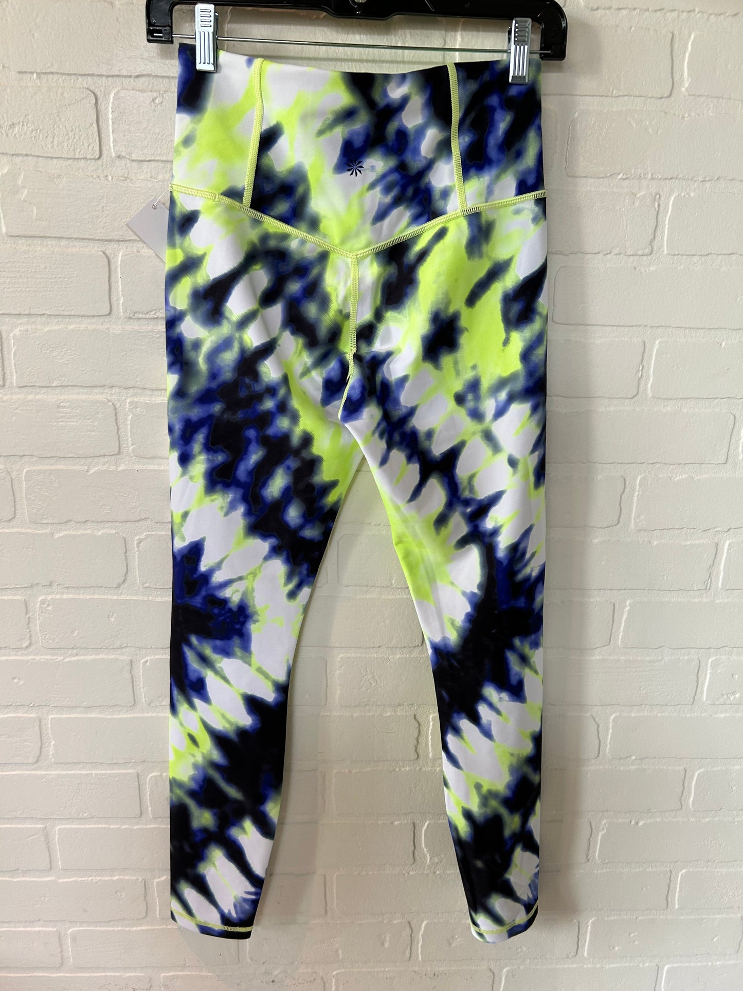 Blue & Yellow Athletic Leggings Athleta, Size 4