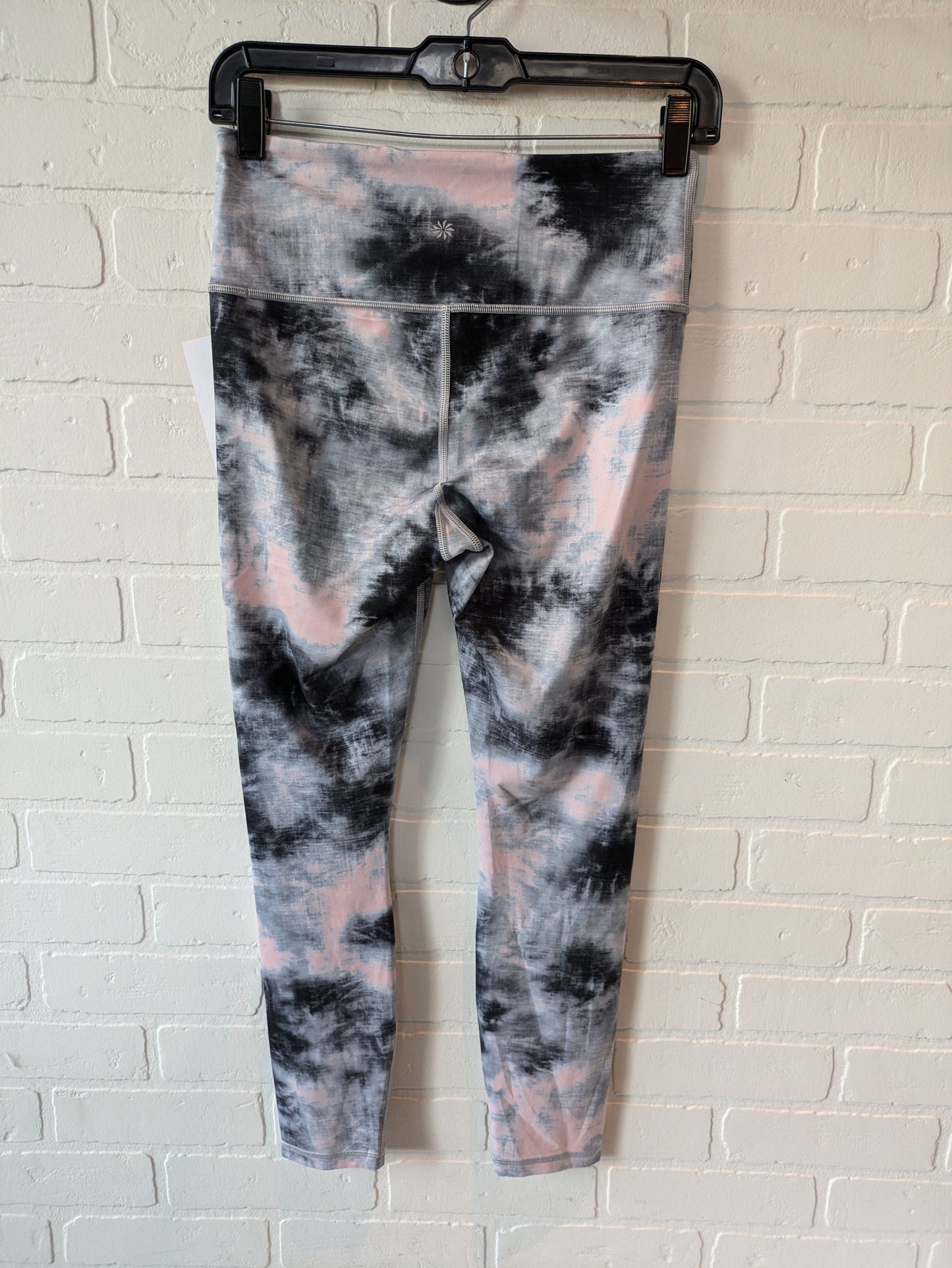 Grey & Pink Athletic Leggings Athleta, Size 4