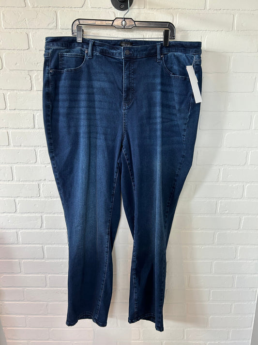 Blue Denim Jeans Straight Talbots, Size 22