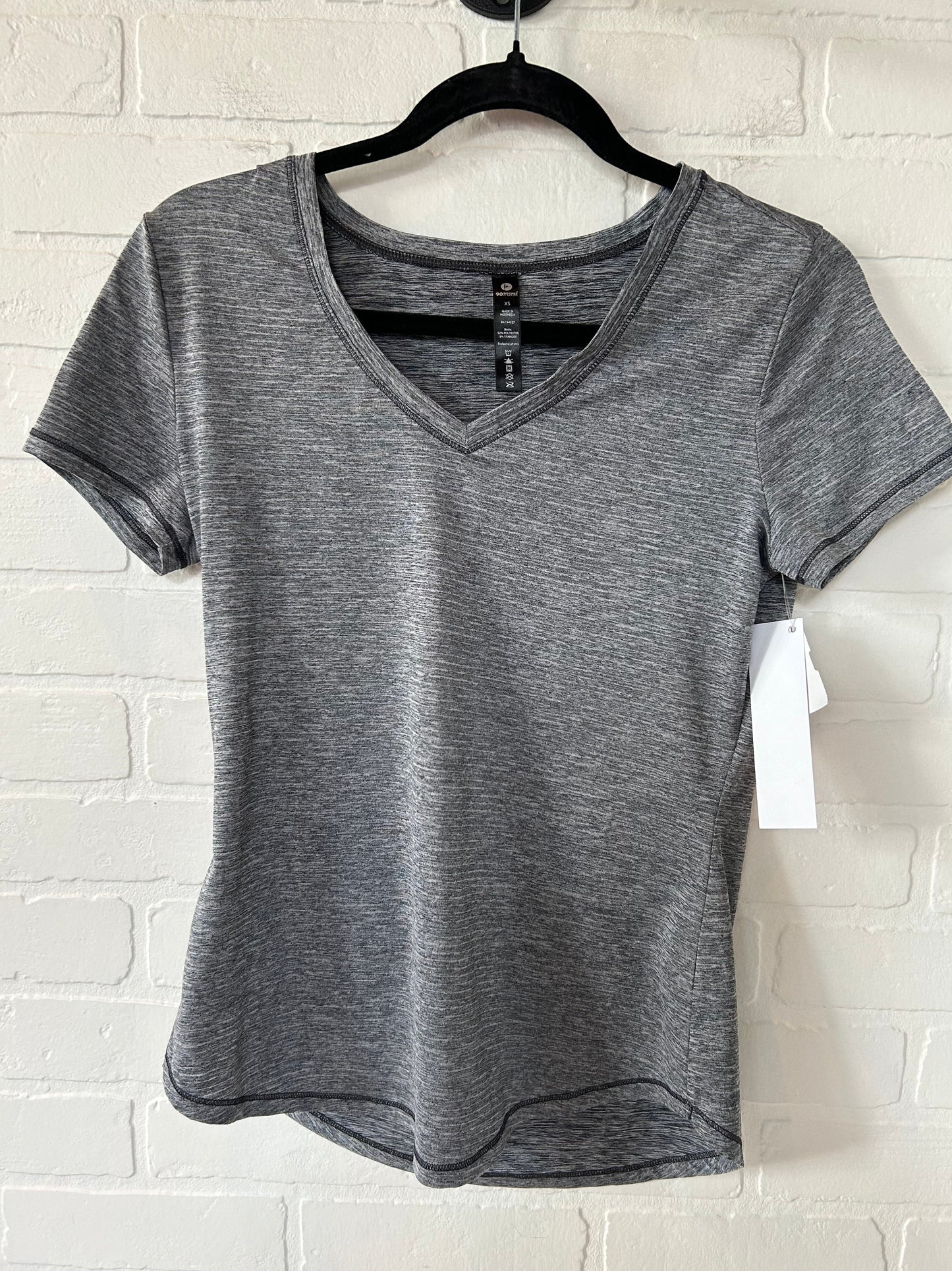 Grey Top Short Sleeve 90 Degrees By Reflex, Size Xs