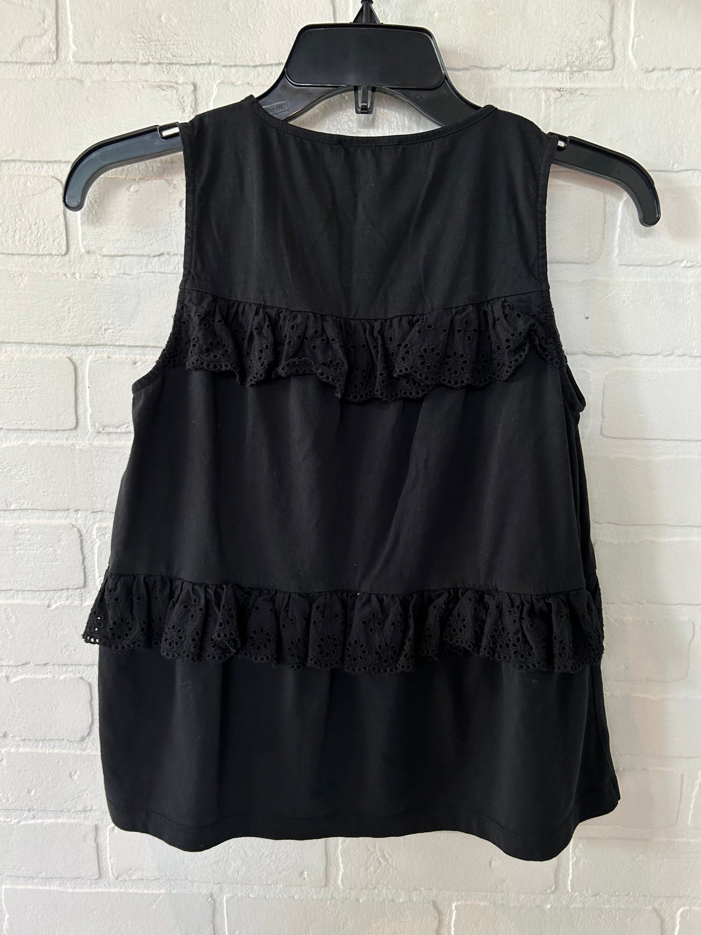 Black Top Sleeveless J. Crew, Size Xxs