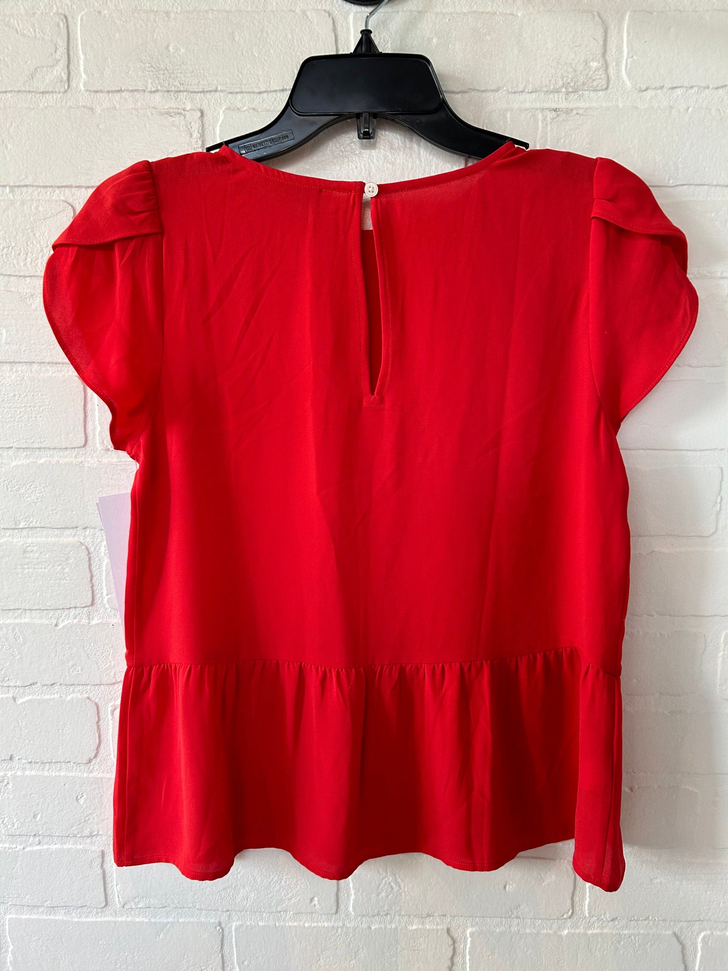 Orange Top Short Sleeve Loft, Size Xxs