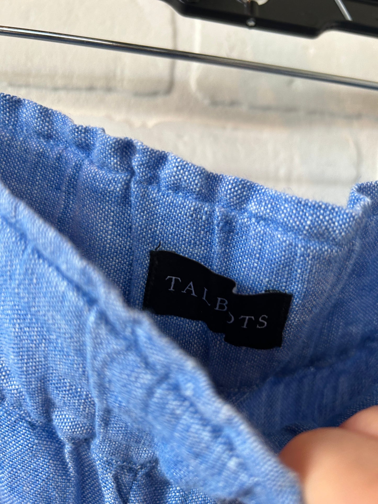 Blue Pants Linen Talbots, Size 12