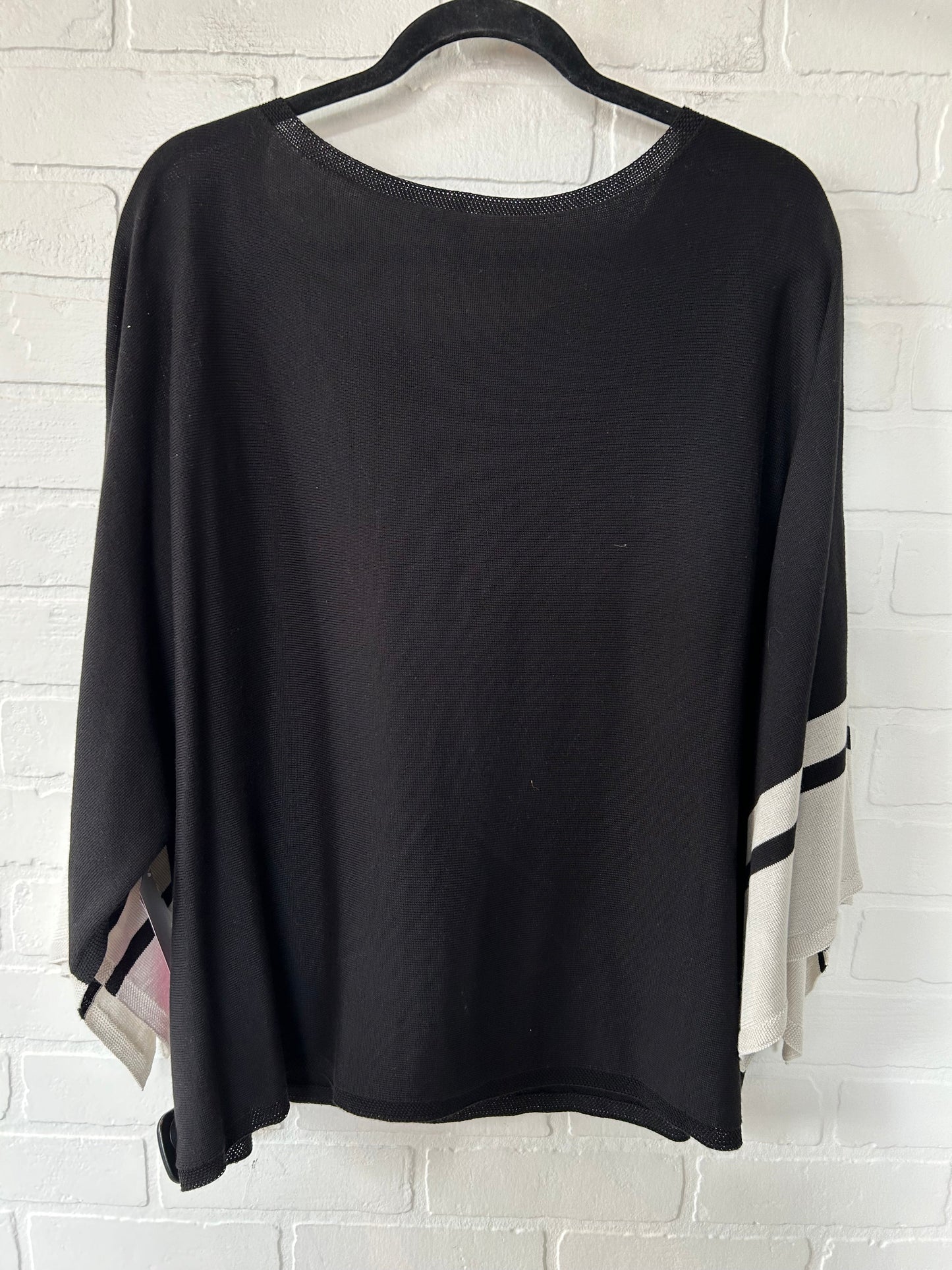 Black & Cream Sweater Eileen Fisher, Size Xl