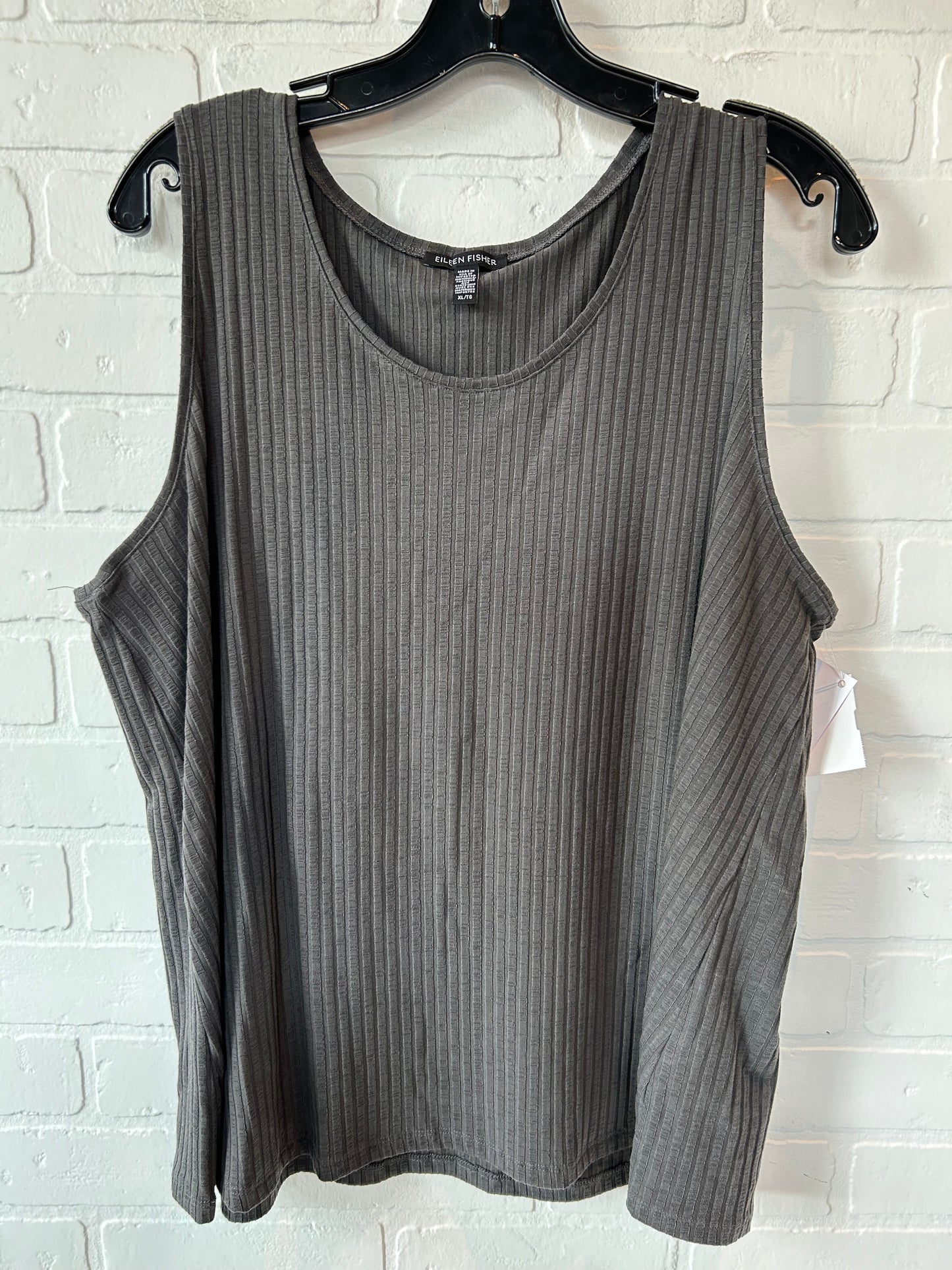 Grey Top Sleeveless Eileen Fisher, Size Xl