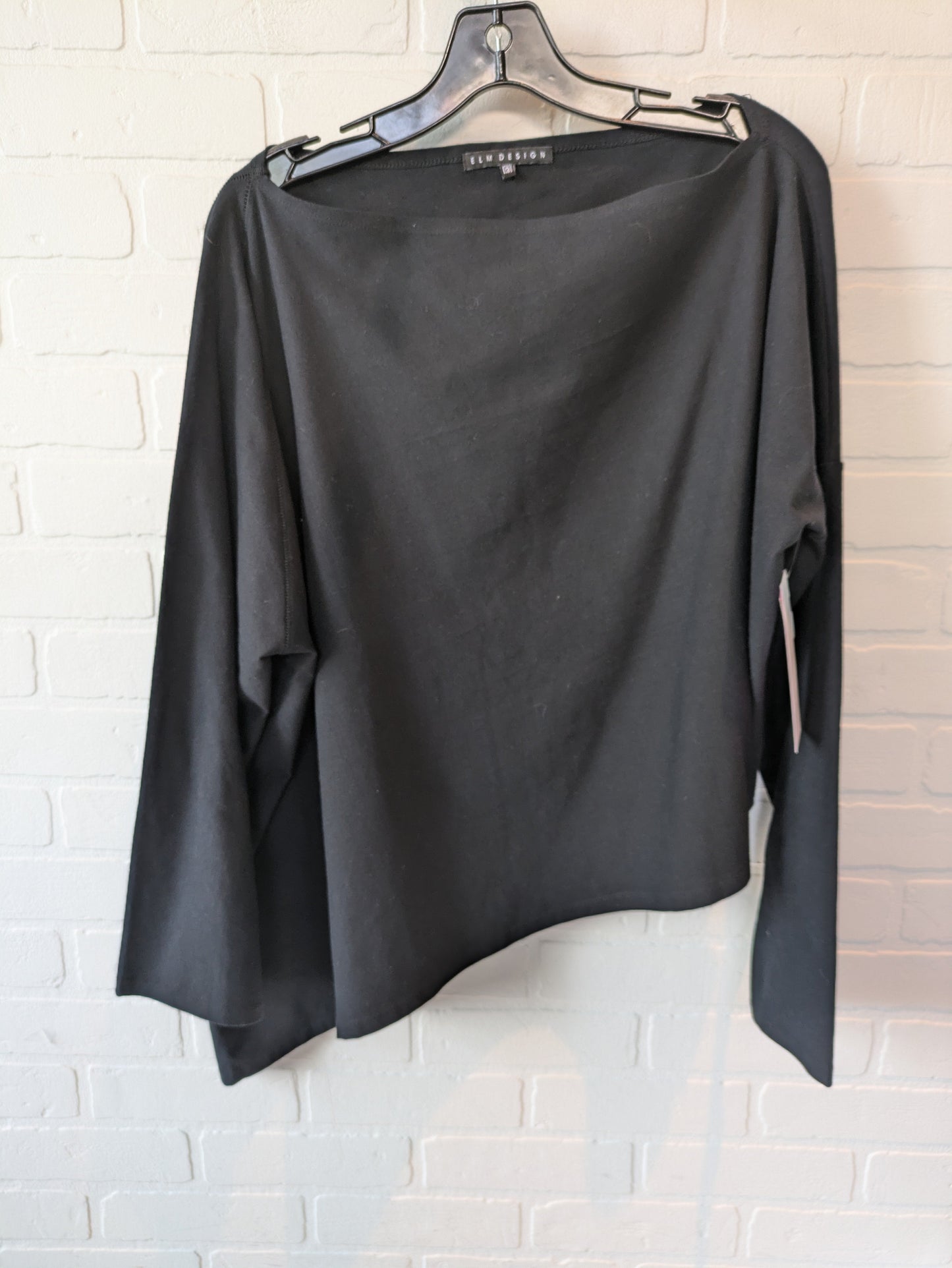 Black Top Long Sleeve Clothes Mentor, Size L