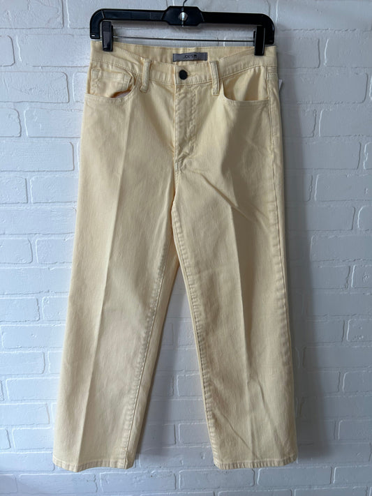 Yellow Denim Jeans Straight Joes Jeans, Size 4