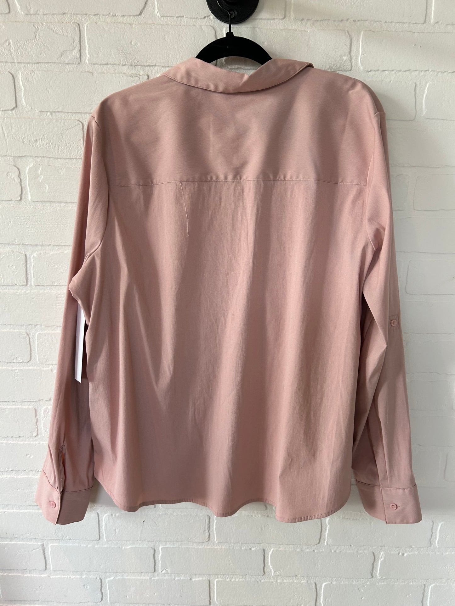 Pink Top Long Sleeve Elle, Size 1x