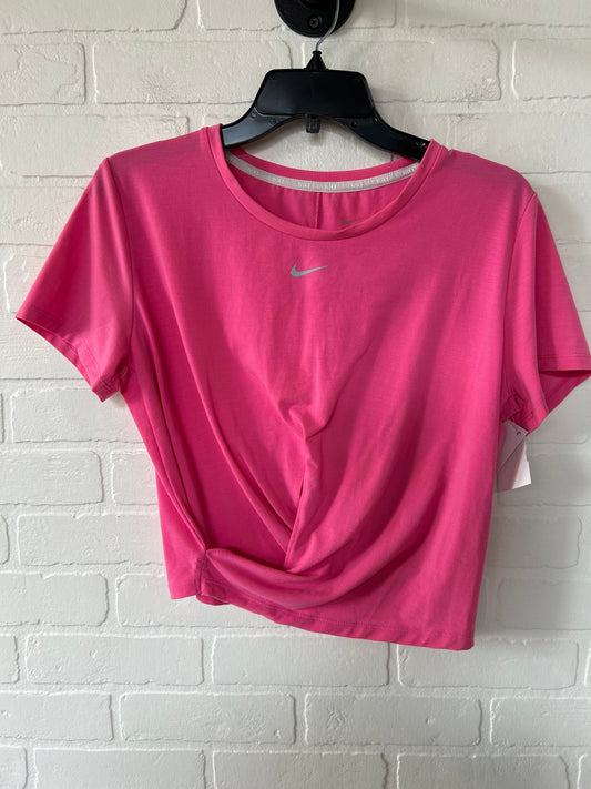 Pink Athletic Top Short Sleeve Nike, Size M