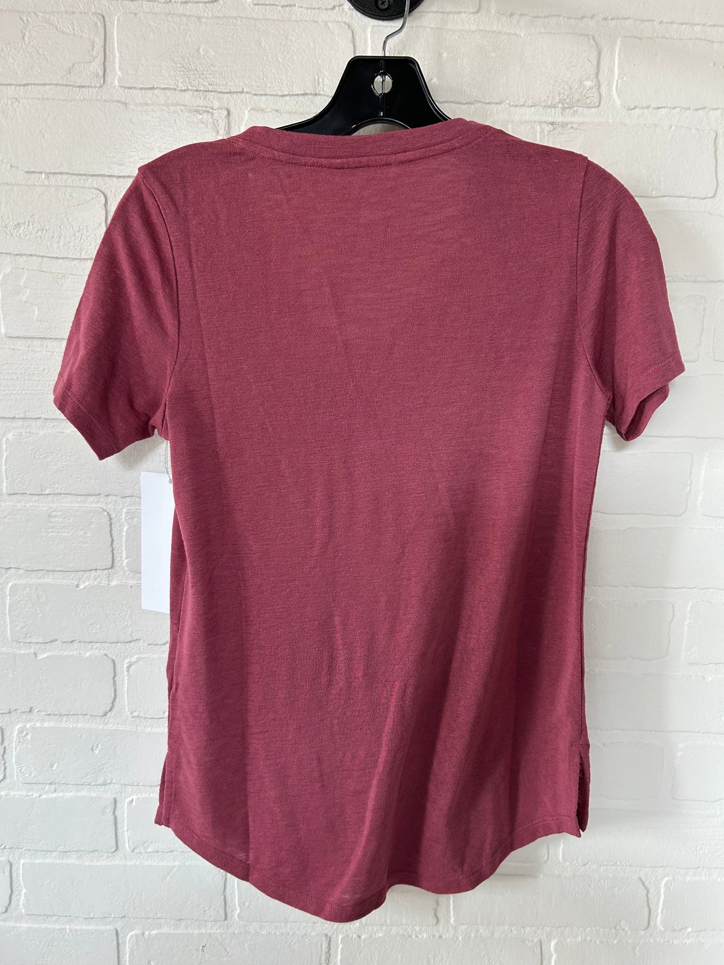 Pink Athletic Top Short Sleeve Athleta, Size Xxs