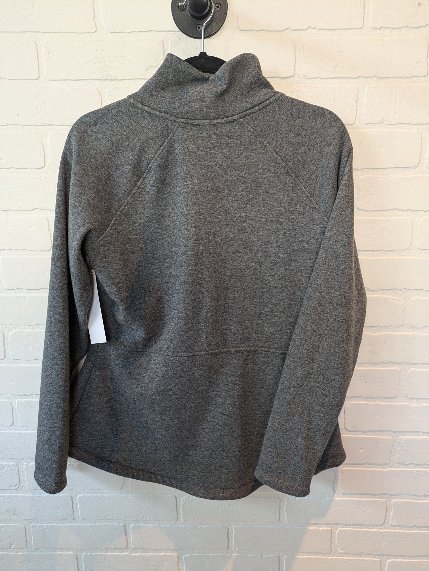 Grey Athletic Sweatshirt Collar Skechers, Size M