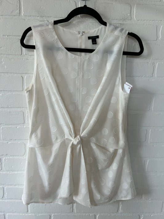 Cream Top Sleeveless Ann Taylor, Size M