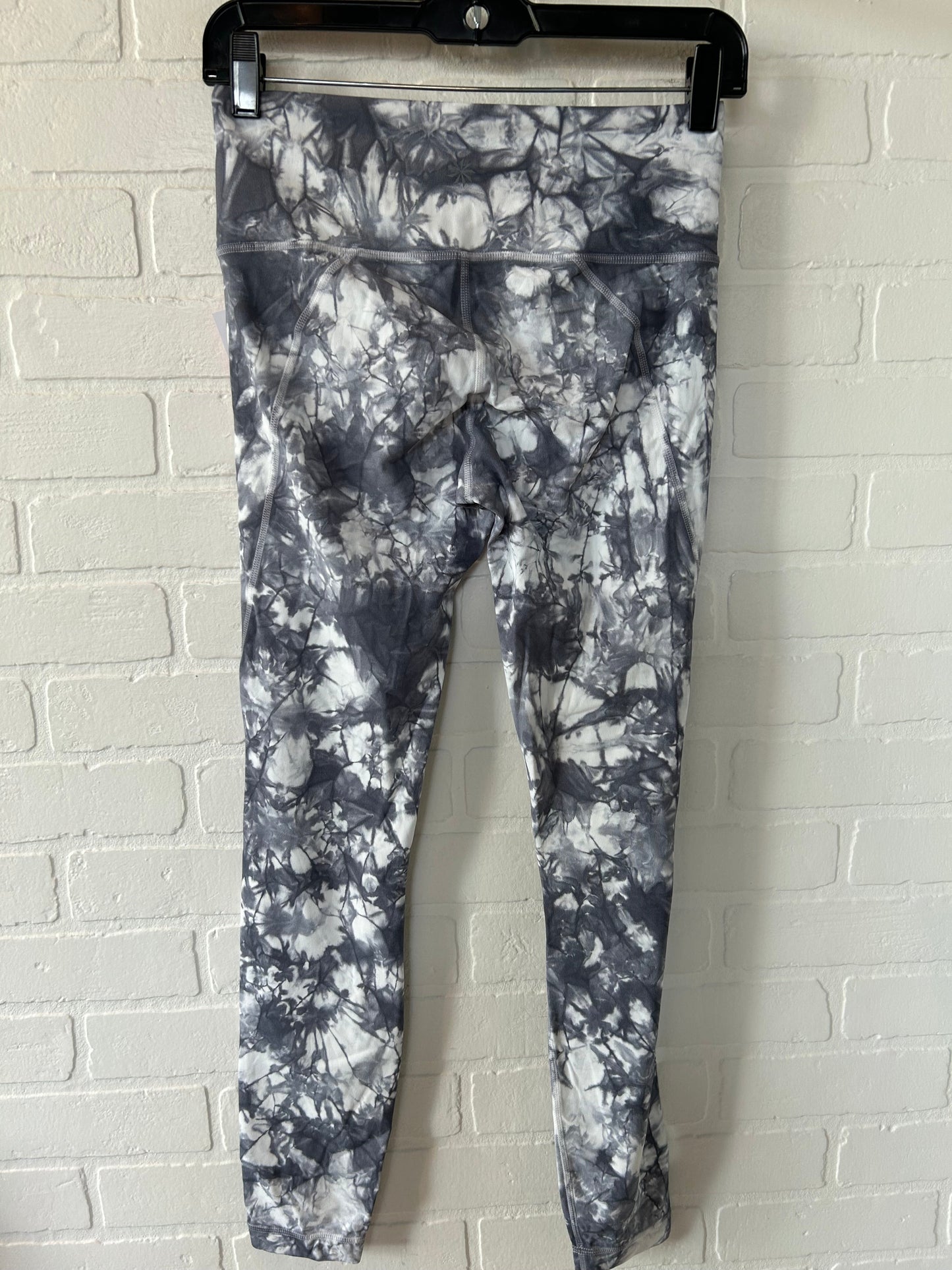 Grey & White Athletic Leggings Athleta, Size 4