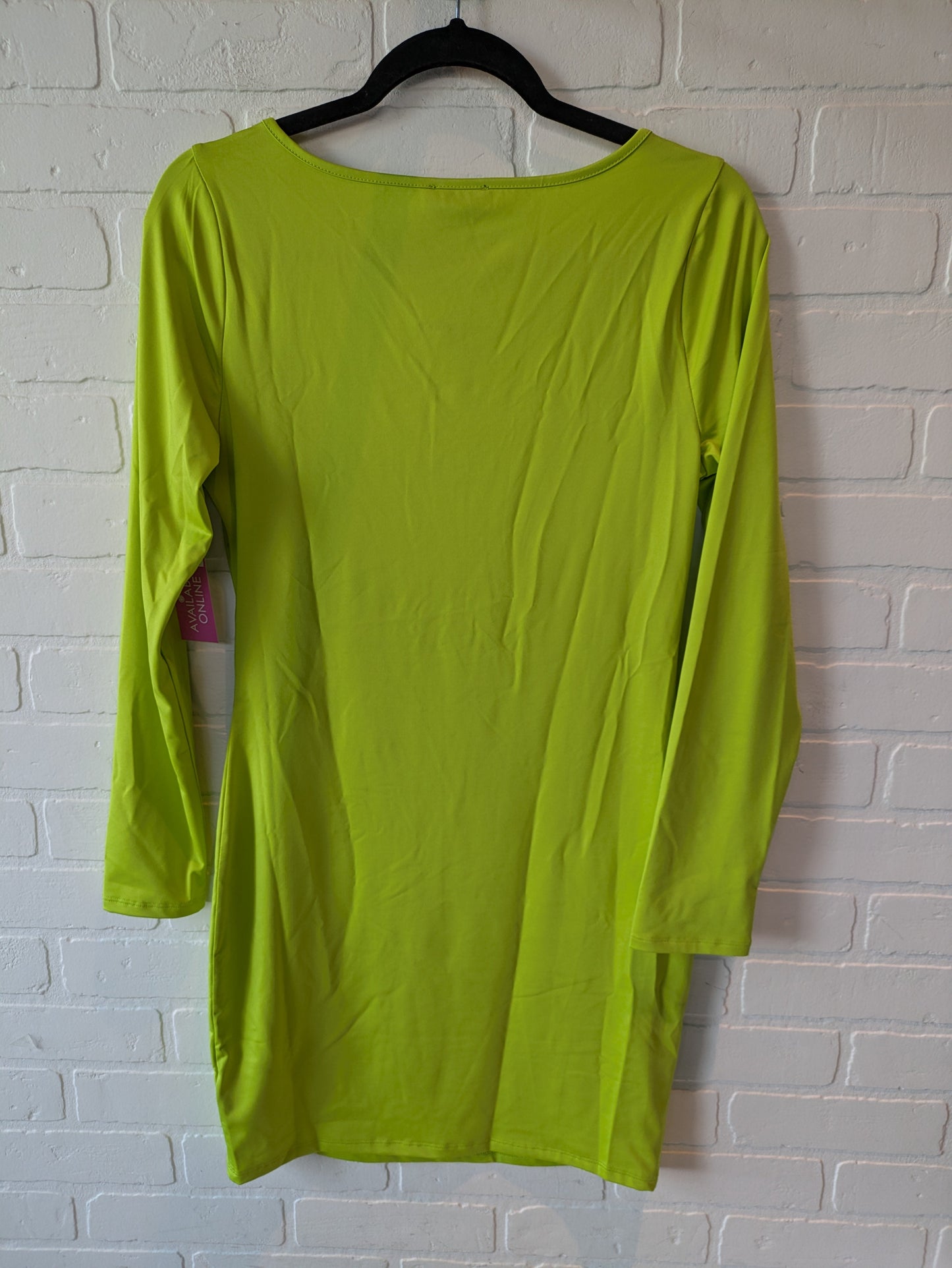 Green Dress Casual Short Bebe, Size L