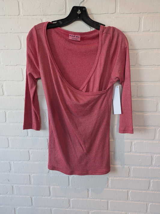 Red Top 3/4 Sleeve Michael Stars, Size Onesize