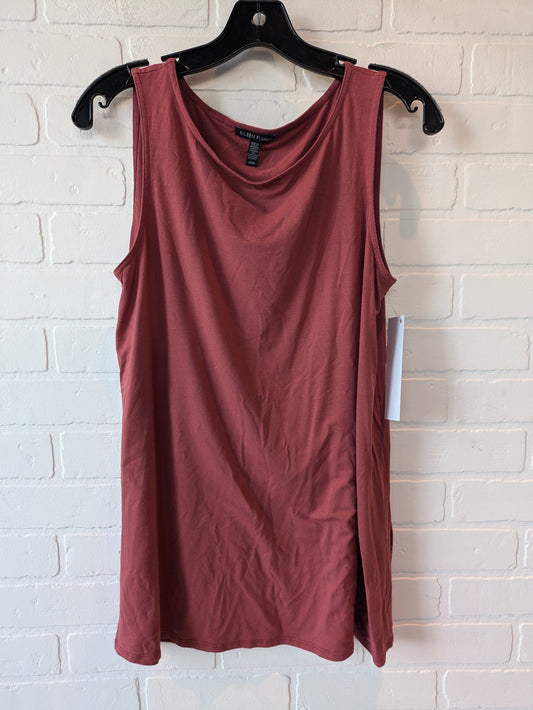 Red Top Sleeveless Basic Eileen Fisher, Size M