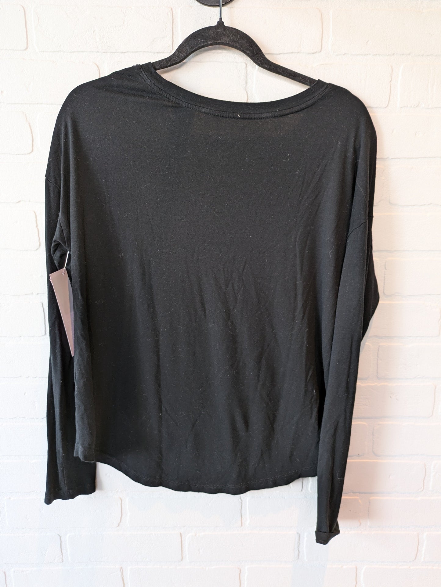 Black Top Long Sleeve Basic A New Day, Size S