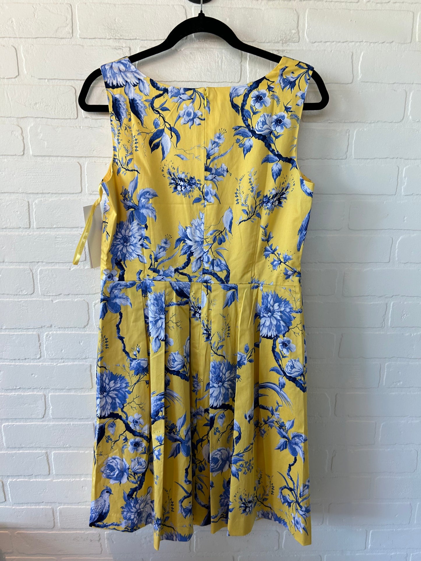 Blue & Yellow Dress Work Talbots, Size M