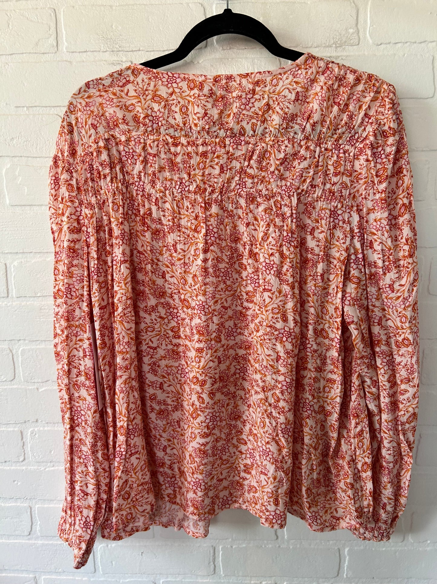 Orange & Pink Top Long Sleeve Old Navy, Size L