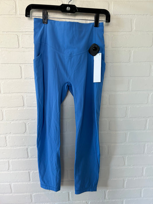 Blue Athletic Leggings Capris Lululemon, Size 6