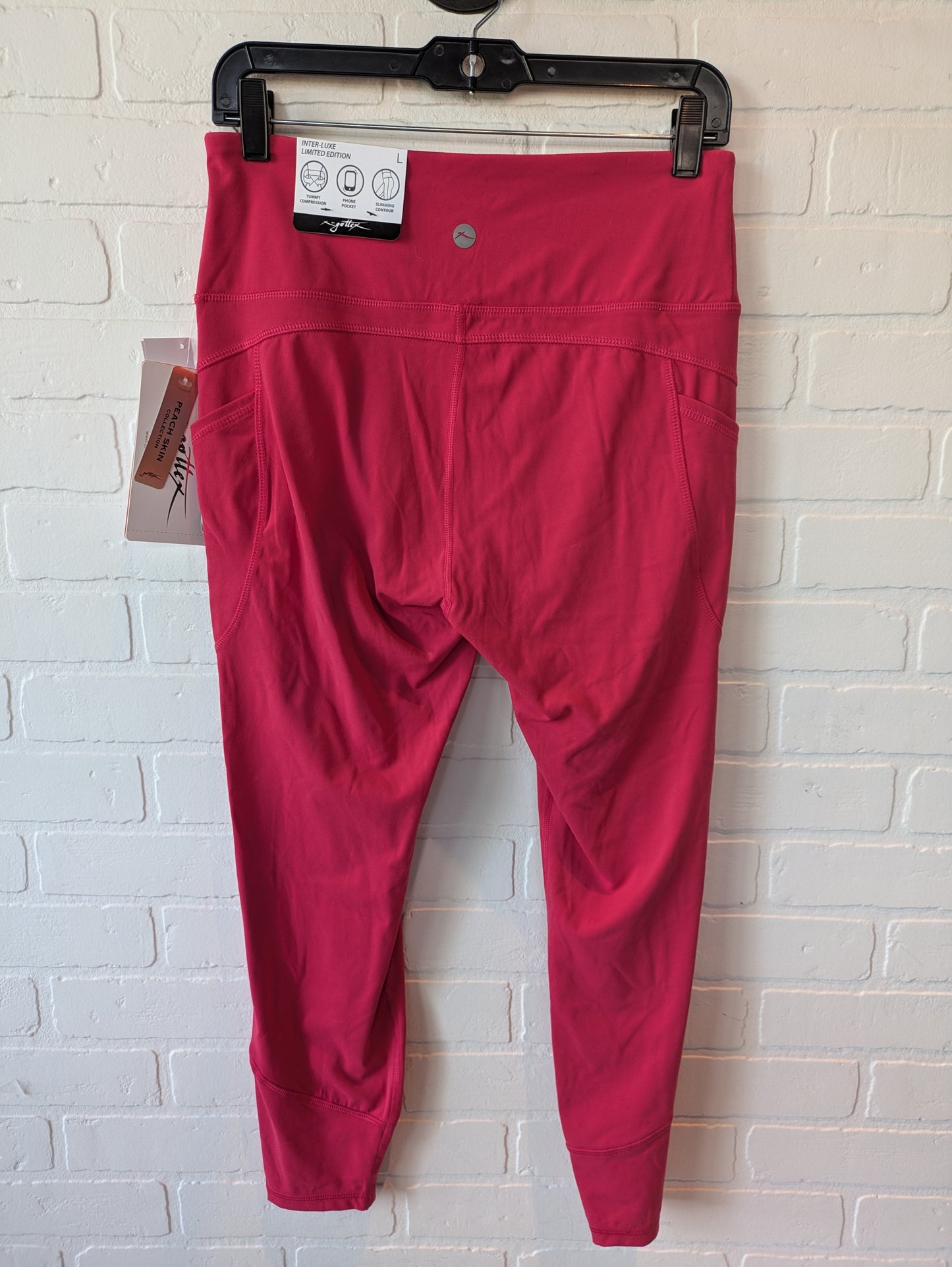 Red Athletic Leggings Gottex, Size 12