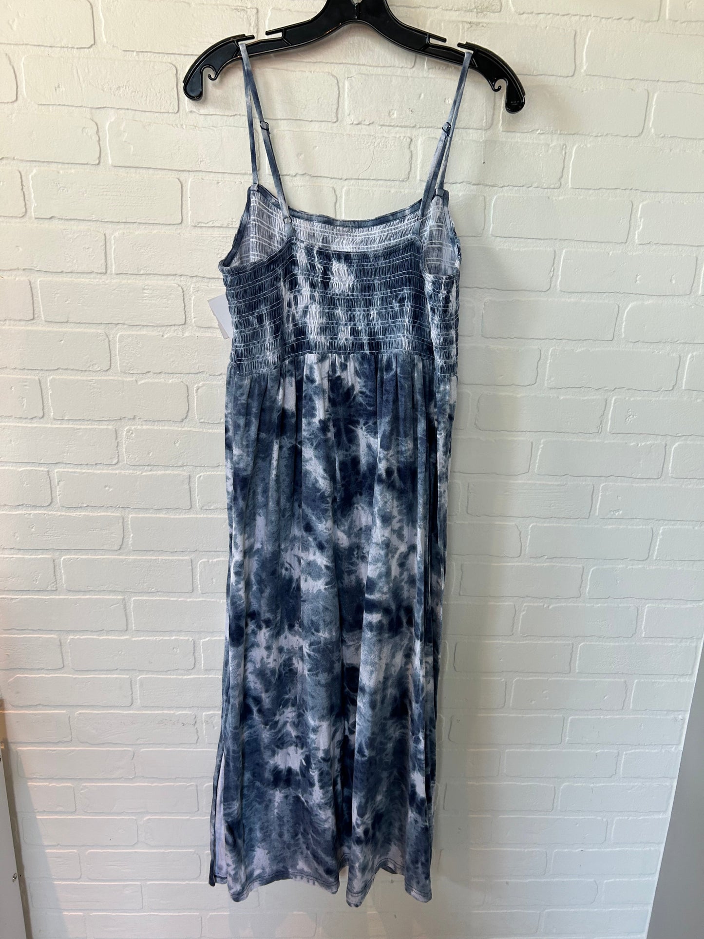 Blue & White Dress Casual Midi Old Navy, Size L