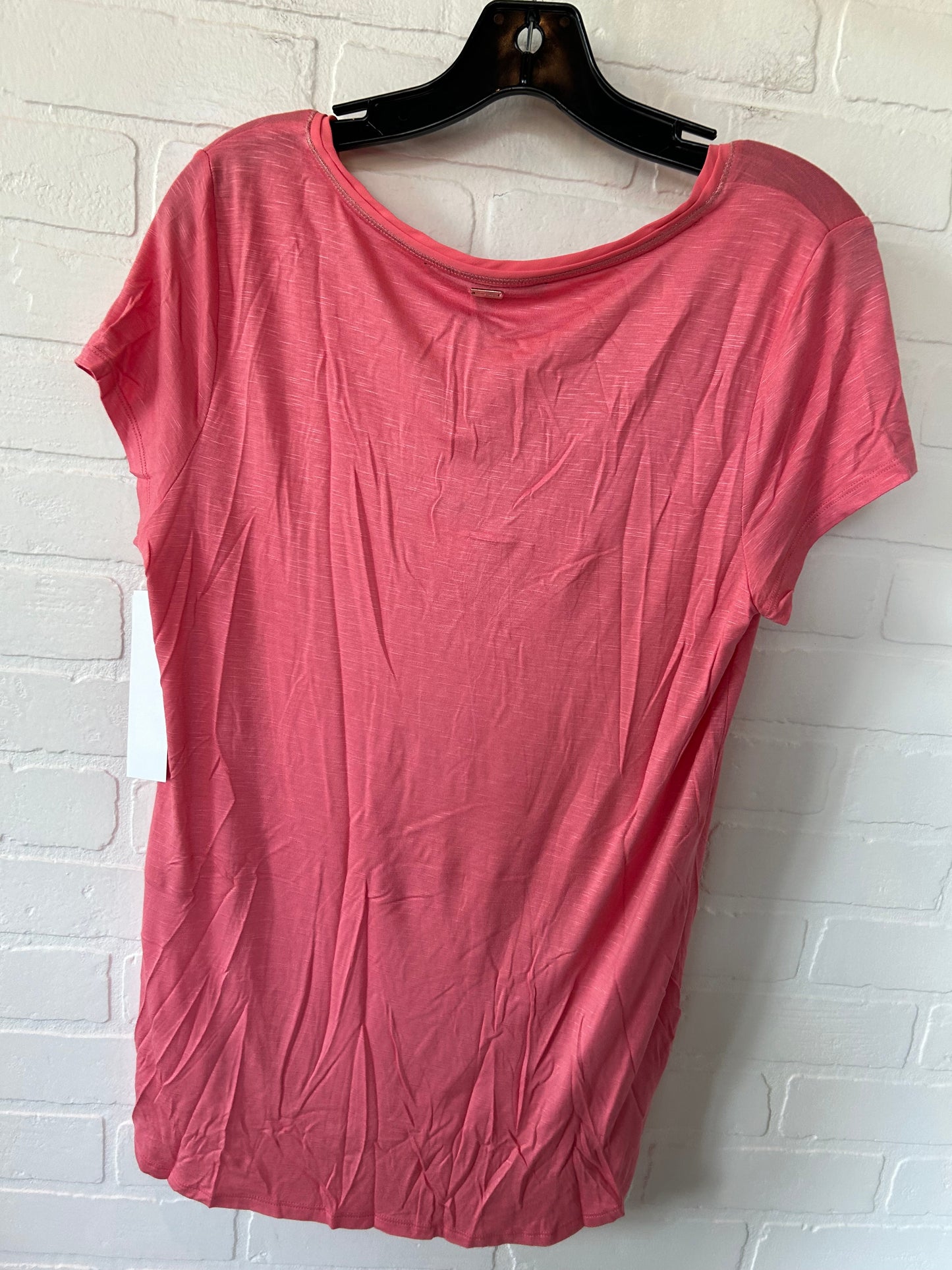 Pink Top Short Sleeve Basic White House Black Market, Size M