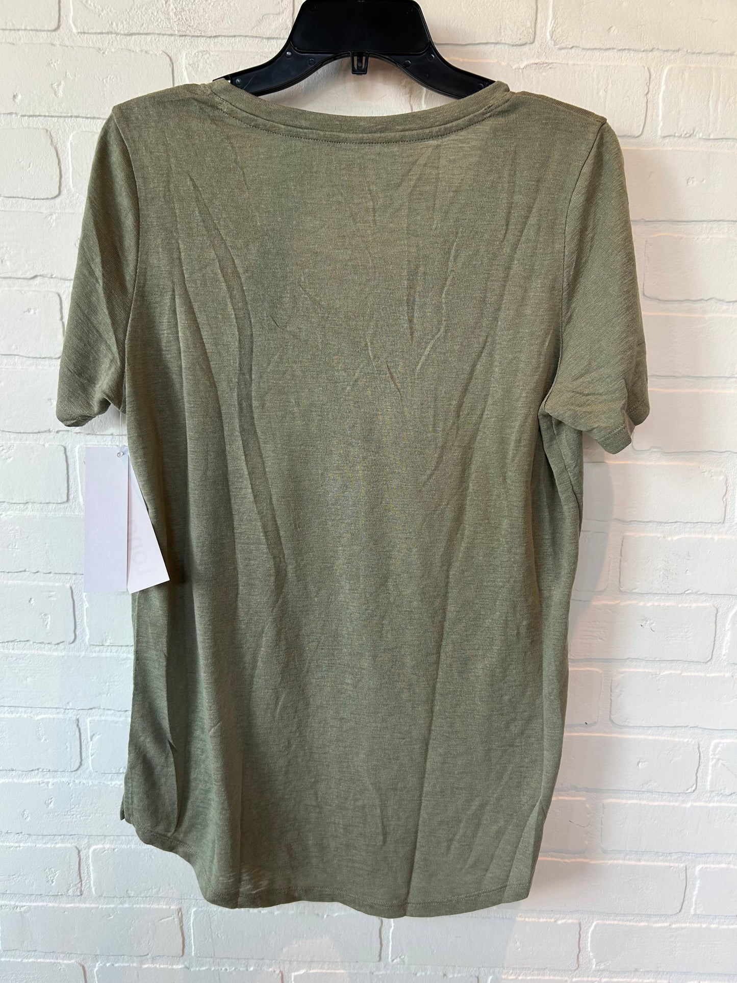 Green Athletic Top Short Sleeve Athleta, Size M