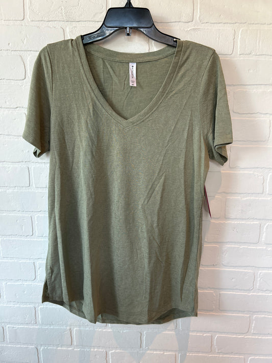 Green Athletic Top Short Sleeve Athleta, Size M