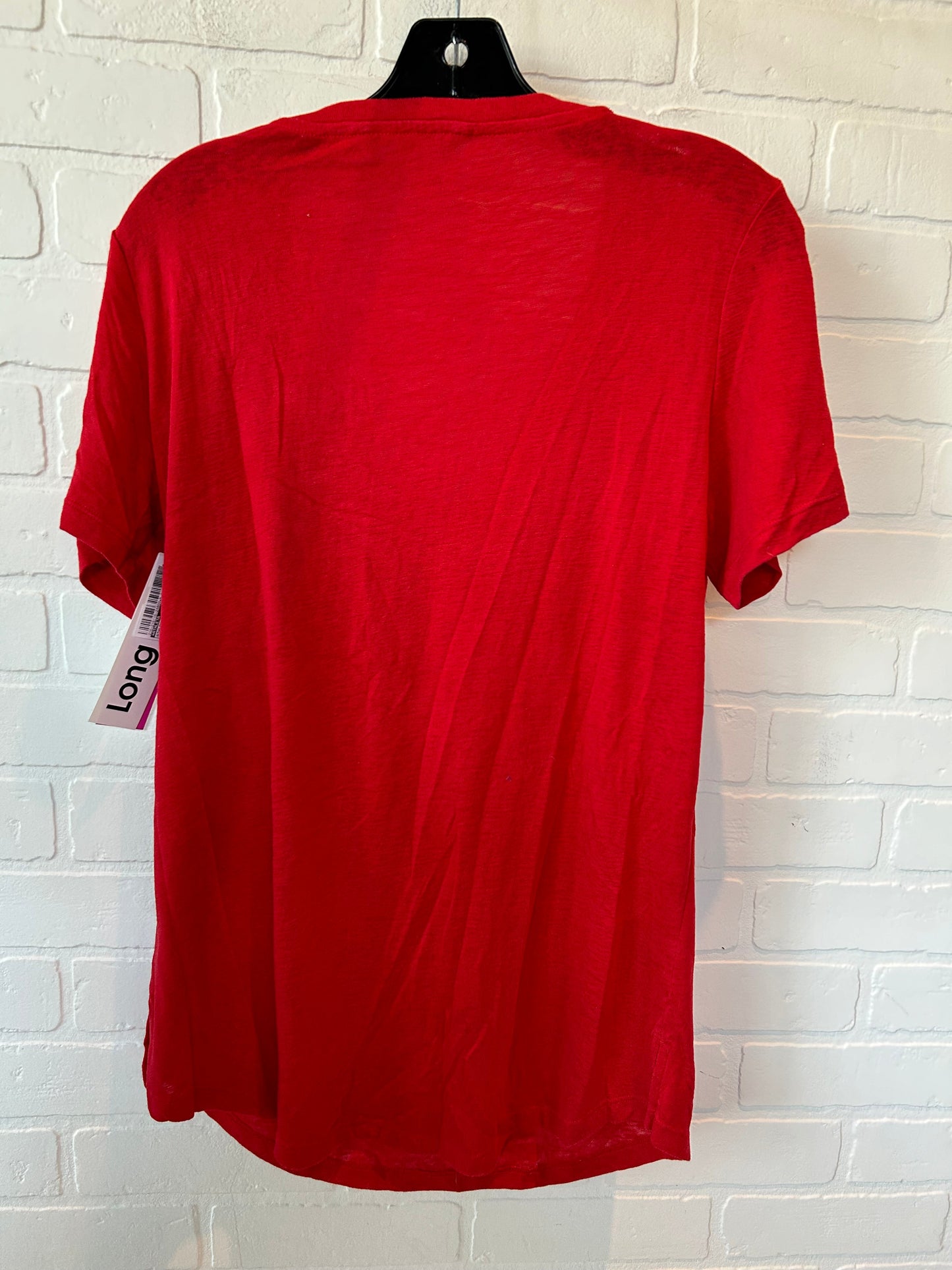 Red Athletic Top Short Sleeve Athleta, Size M