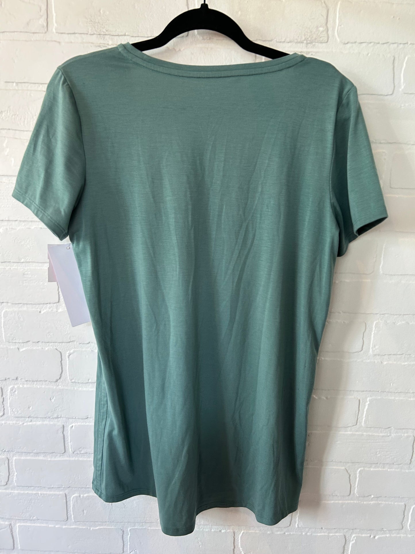 Green Athletic Top Short Sleeve Athleta, Size M