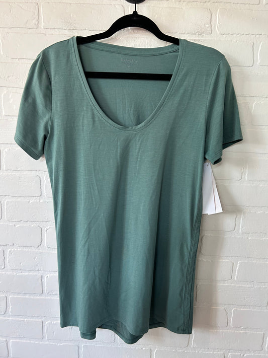 Green Athletic Top Short Sleeve Athleta, Size M