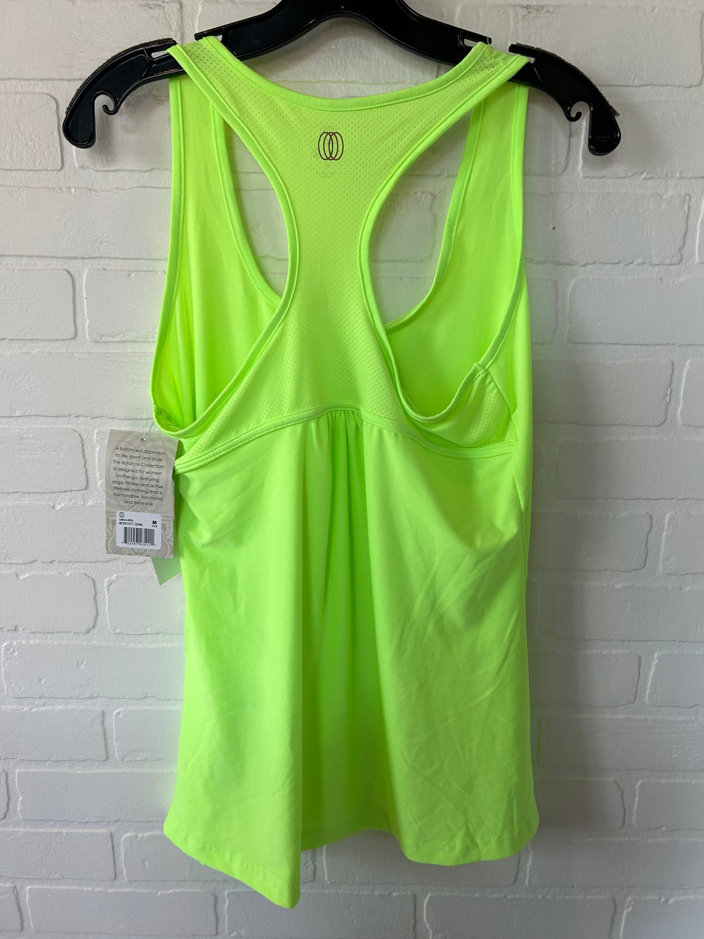 Green Athletic Tank Top Balance Collection, Size M