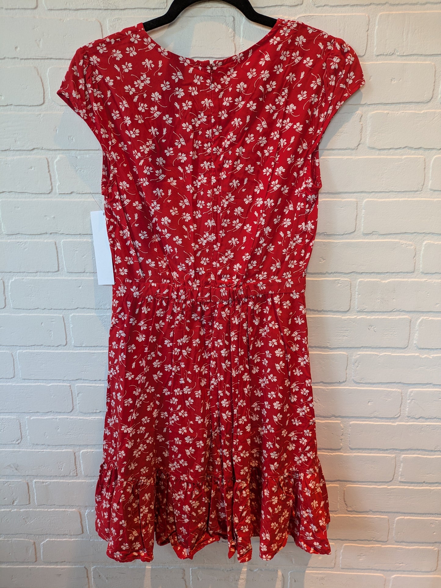 Red & White Dress Casual Short J. Crew, Size Xs