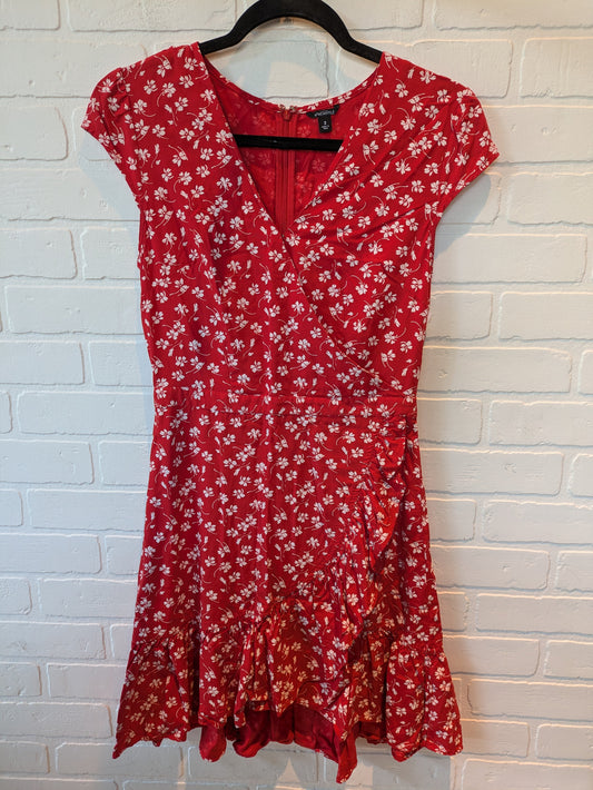 Red & White Dress Casual Short J. Crew, Size Xs