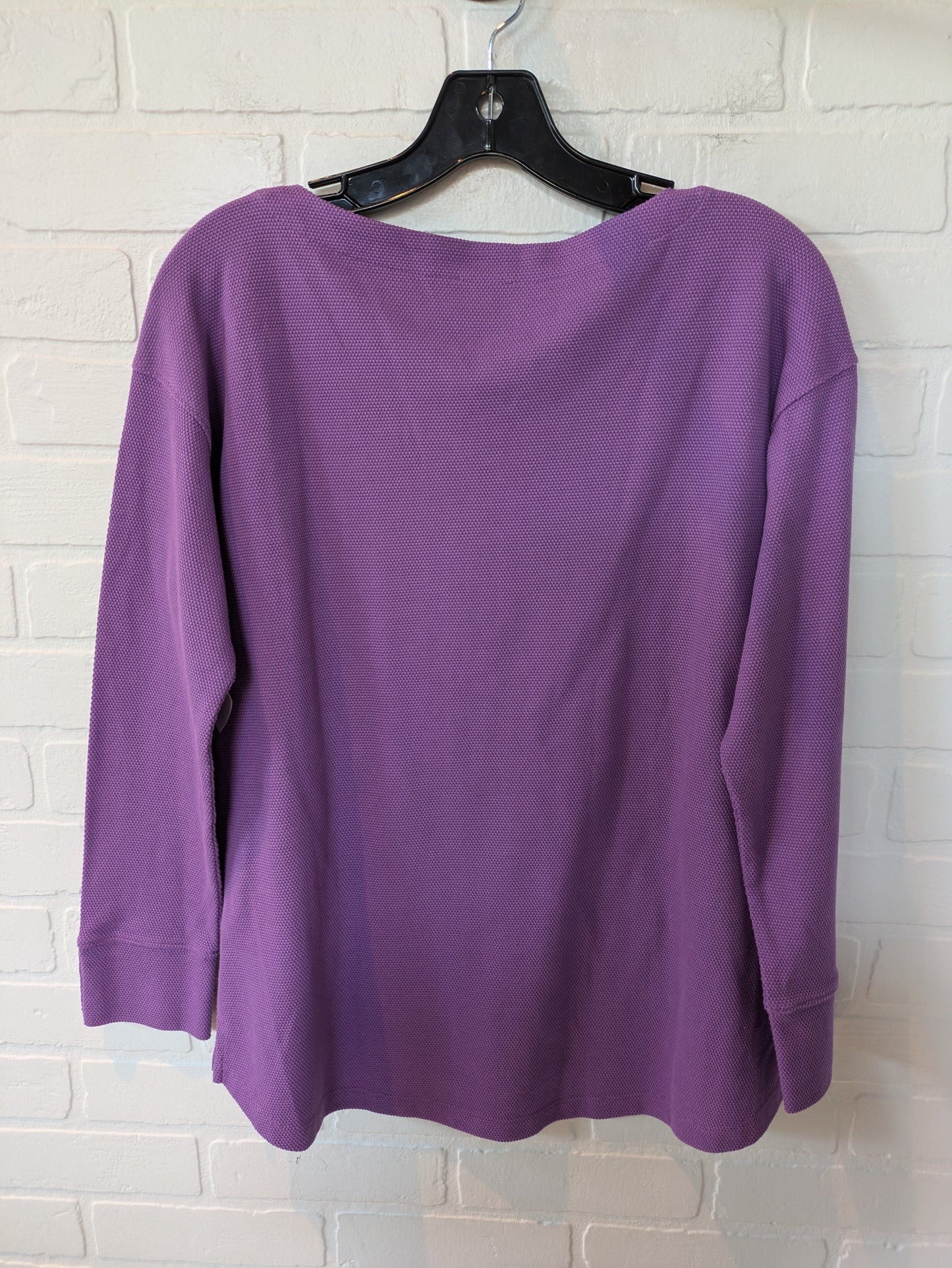 Athletic Top Long Sleeve Crewneck By Talbots In Purple, Size: M